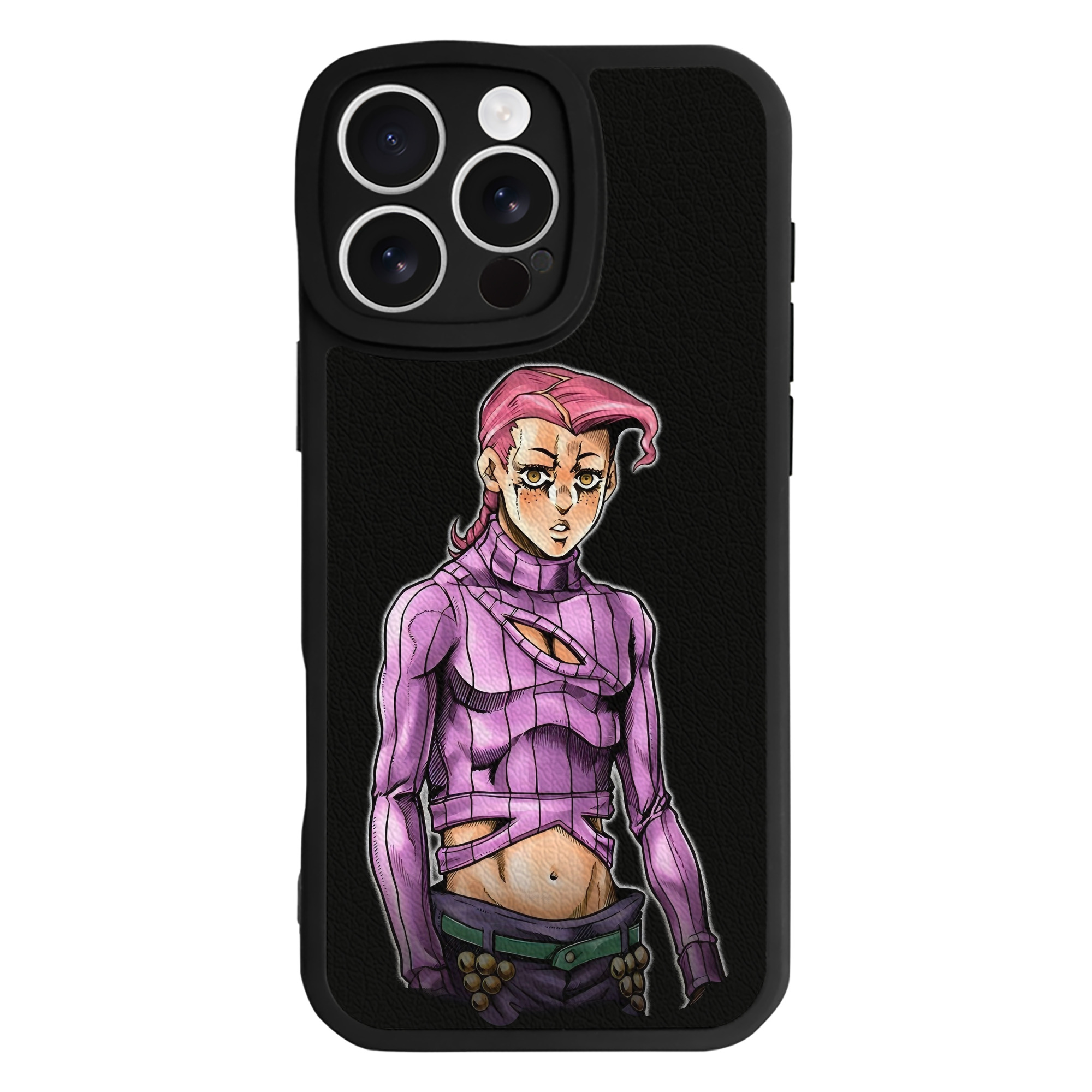 （画像用） ジョジョの奇妙な冒険 ビネガー?ドッピオ JoJo's Bizarre Adventure Vinegar Doppio 【iPhone 16シリーズ対応】シリコンスマホケース（レザー調） 材質：シリコン